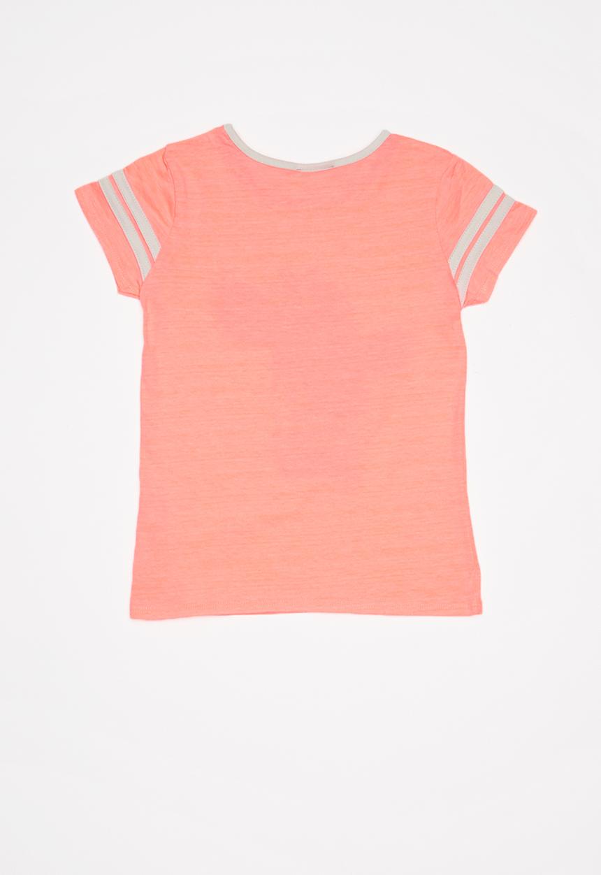 Pop Candy - Free hugs printed T-shirt - coral