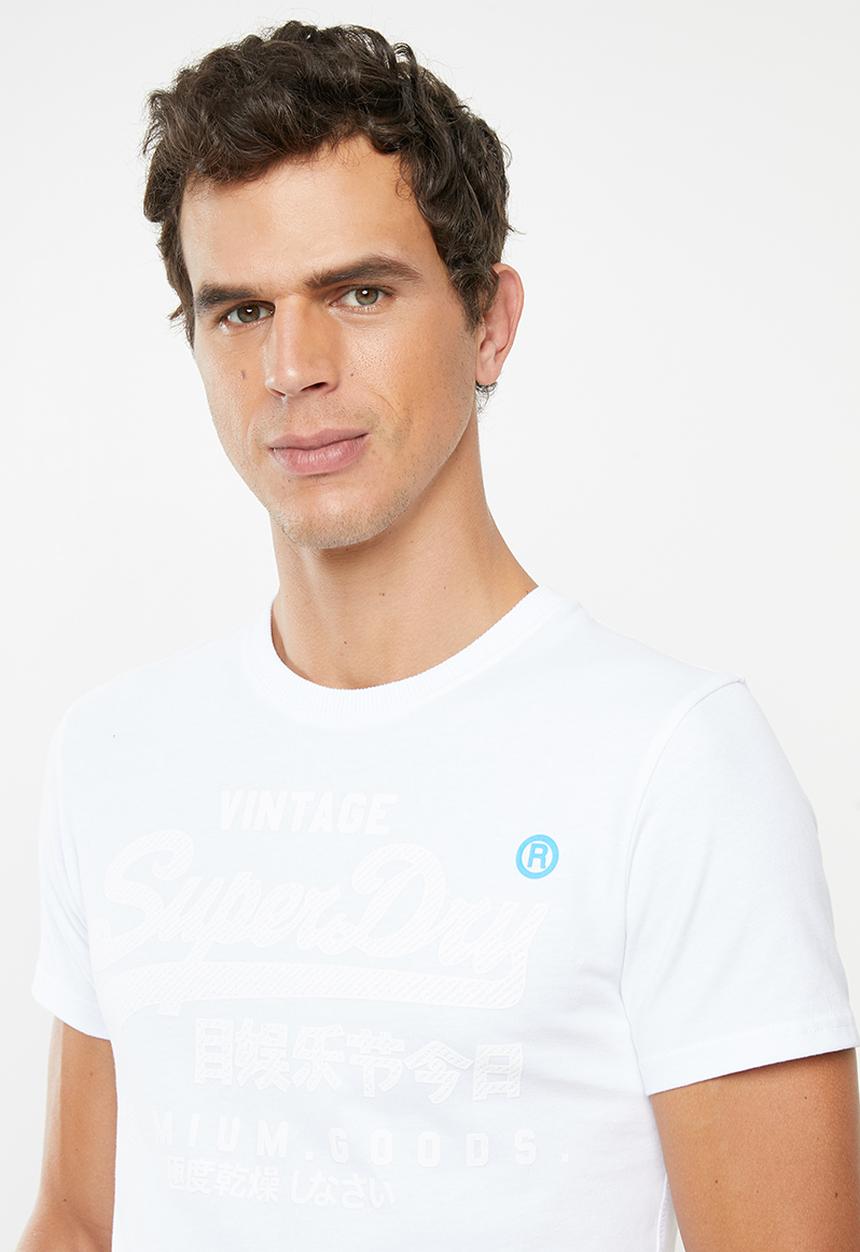 Superdry. - Premium goods tonal tee - white