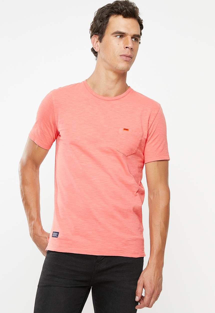 Superdry. - Dry originals pocket tee - coral