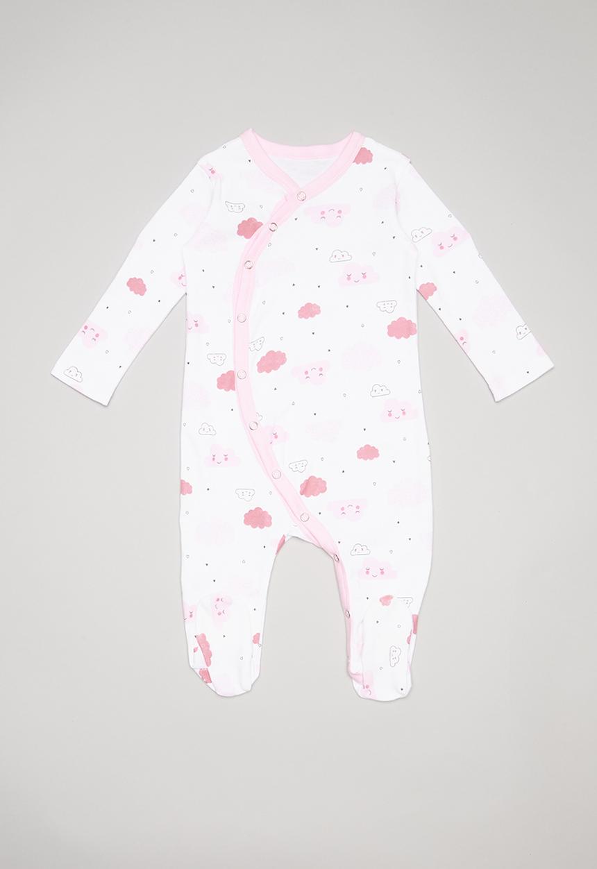 Pop Candy - Cloud print sleepsuit - pink