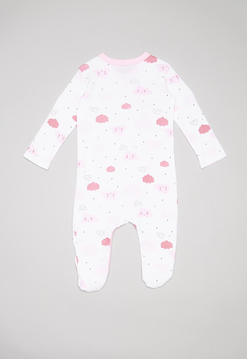 Pop Candy - Cloud print sleepsuit - pink