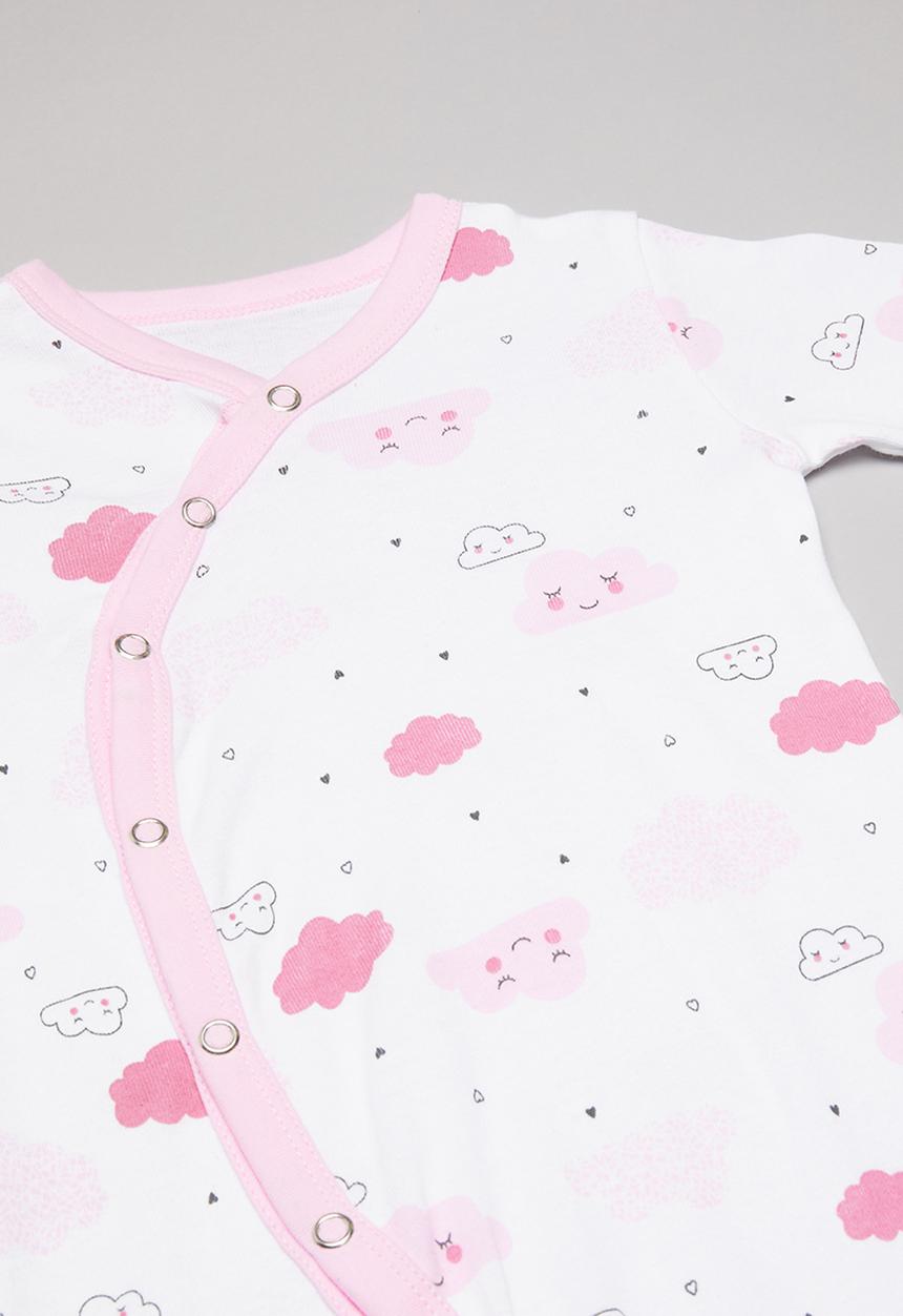 Pop Candy - Cloud print sleepsuit - pink