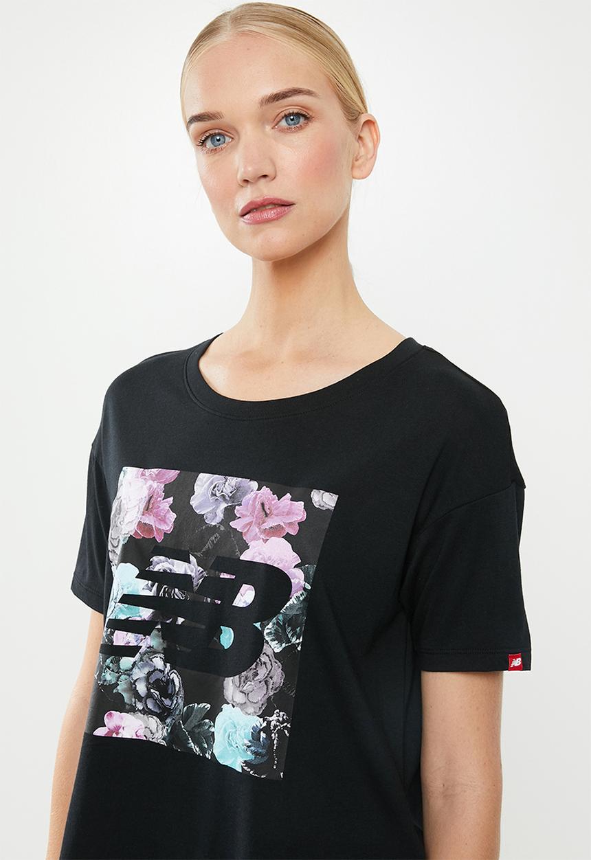 New Balance  - In bloom tee - black