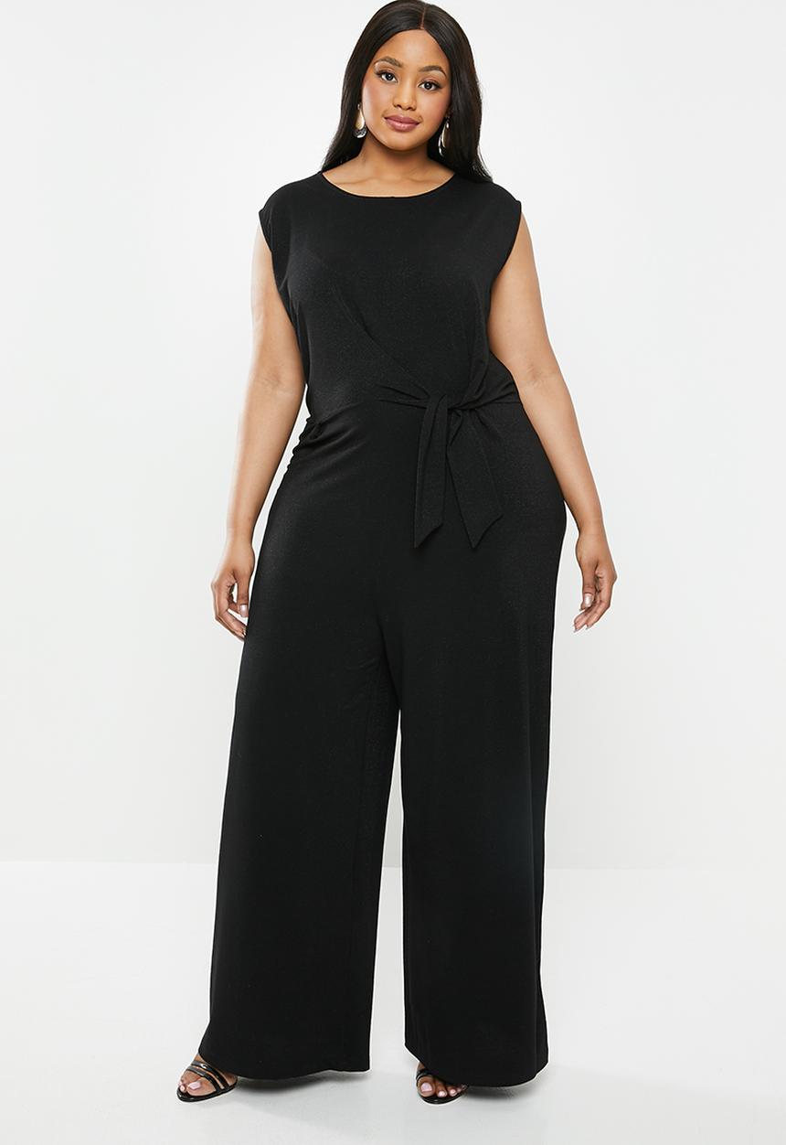 Carmakoma - Carcremant short sleeve curve jumpsuit - black
