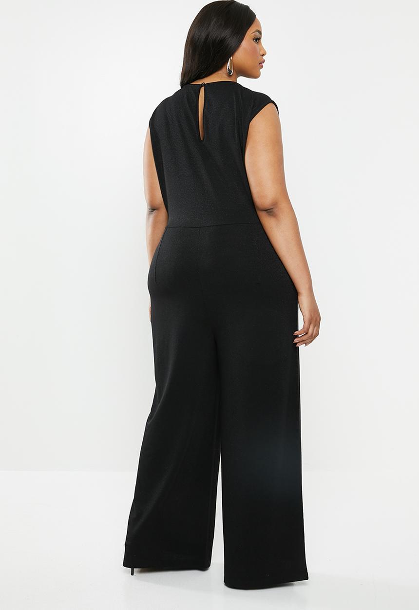 Carmakoma - Carcremant short sleeve curve jumpsuit - black