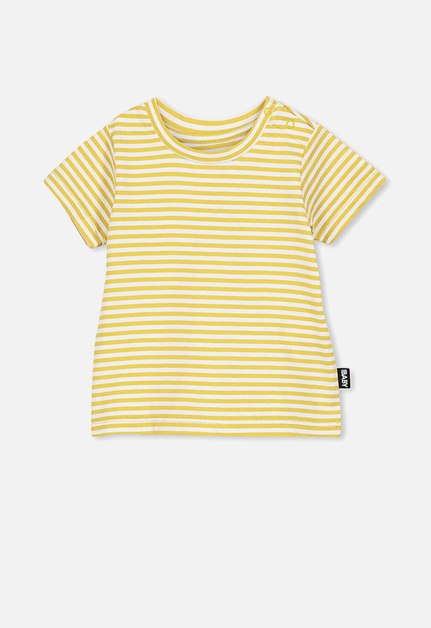 Cotton On - Jamie short sleeve tee - yellow & white