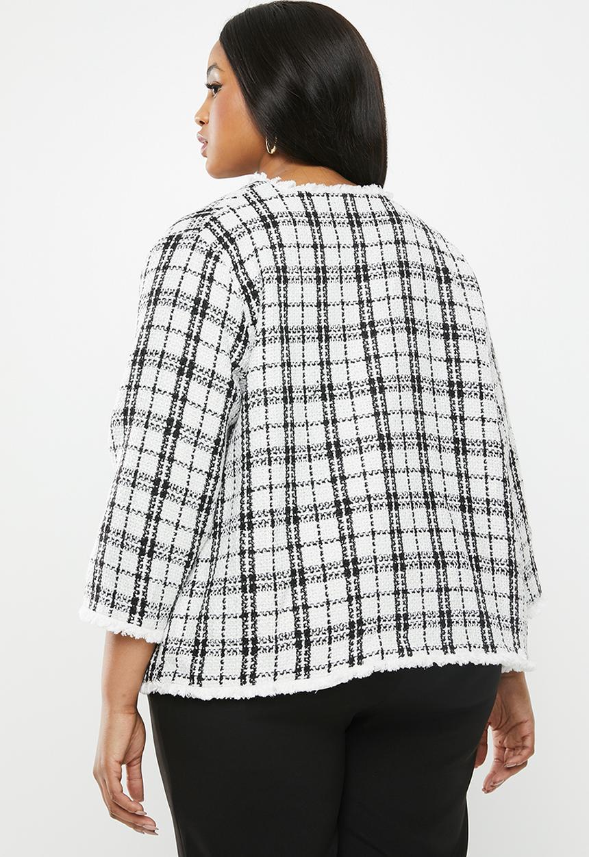 Carmakoma - Laura jacket - white & black