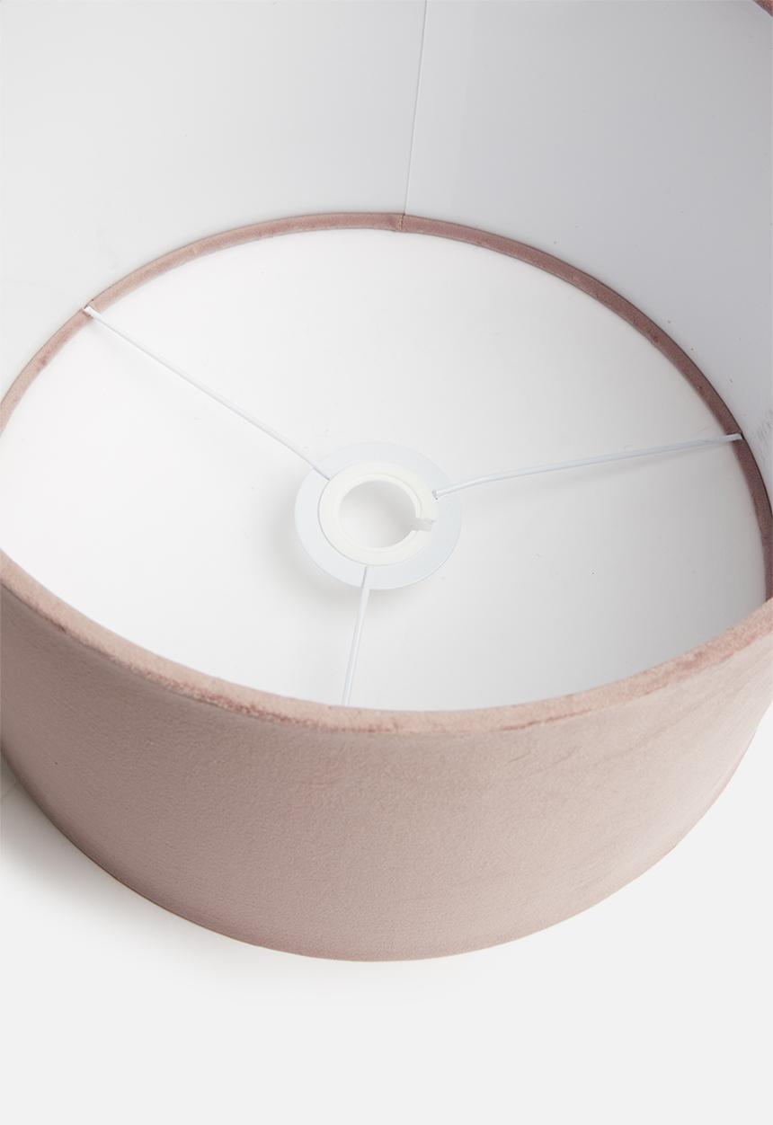 SF Collection - Velvet barrel lampshade - pink