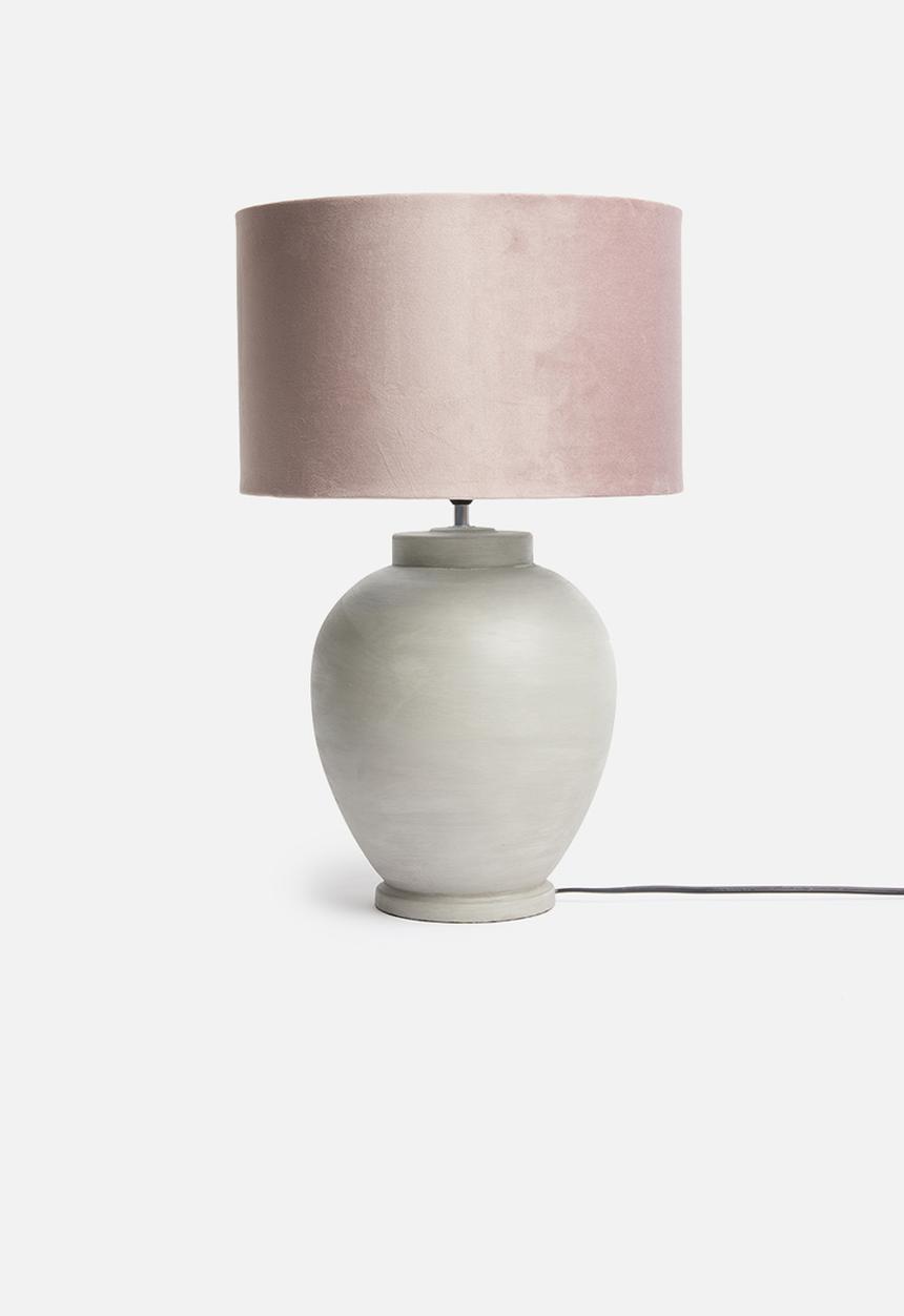 SF Collection - Velvet barrel lampshade - pink