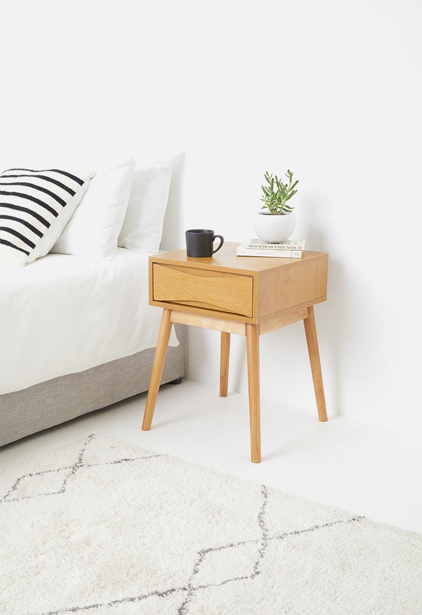 Sixth Floor - Bow bedside table - natural