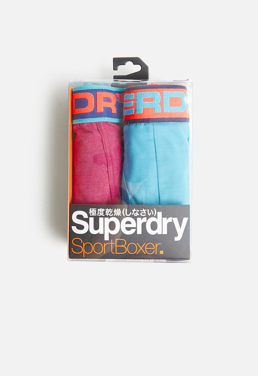 Superdry. - Sport 2 pack boxers - multi