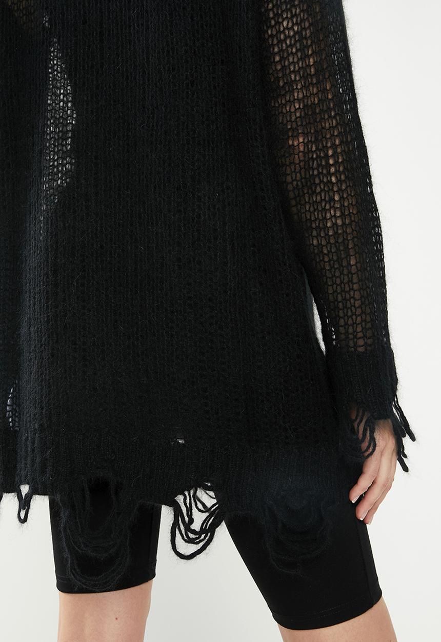 Diesel  - M-Andrea pullover knitwear top - black & white