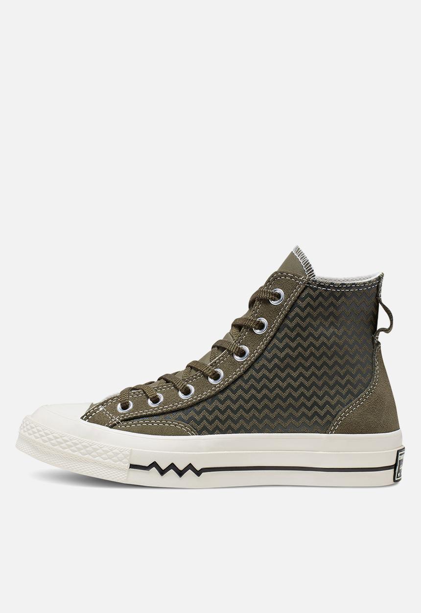 Converse - Chuck 70 VLTG Leather Overlay Hi Utility - green / field surplus