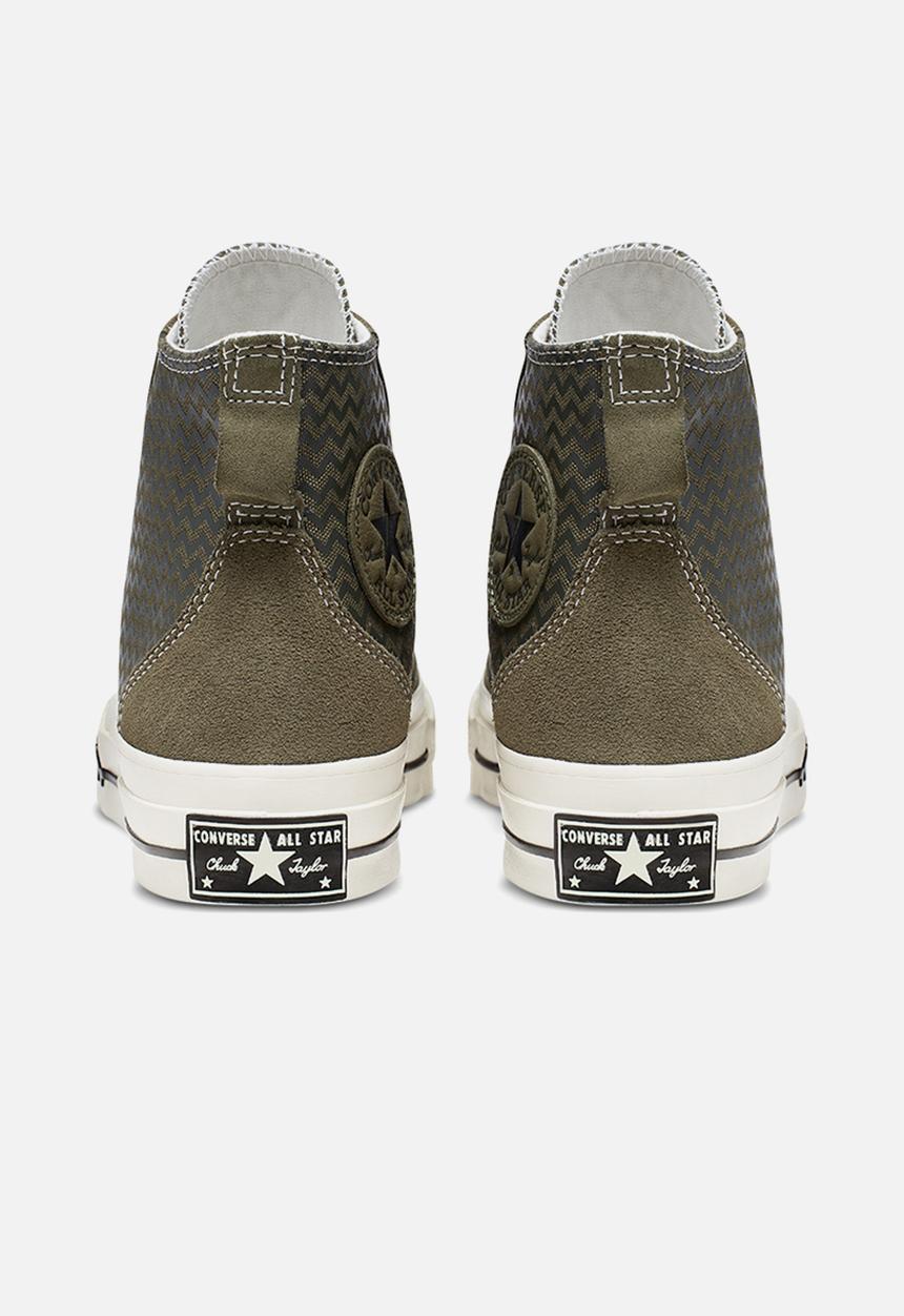 Converse - Chuck 70 VLTG Leather Overlay Hi Utility - green / field surplus