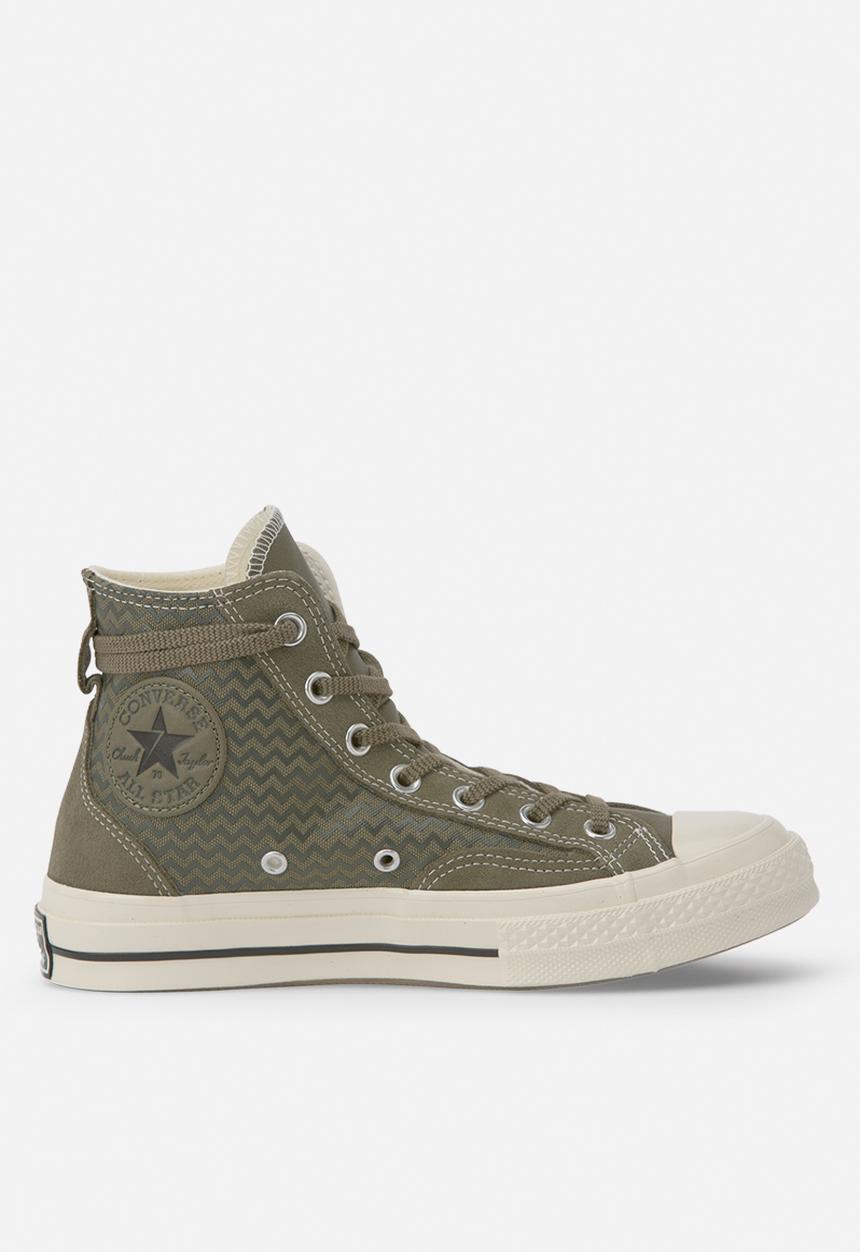 Converse - Chuck 70 VLTG Leather Overlay Hi Utility - green / field surplus