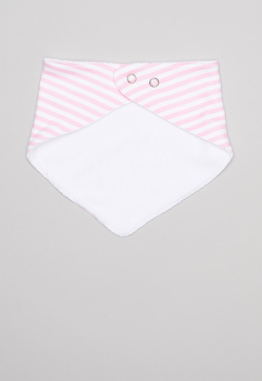 Pop Candy - Ice-cream print 2 pack bib - pink & white
