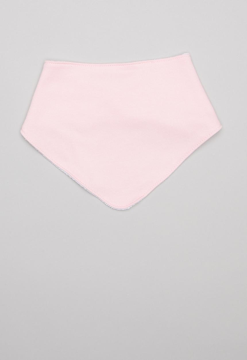 Pop Candy - Cloud print 2 pack bib - pink & white