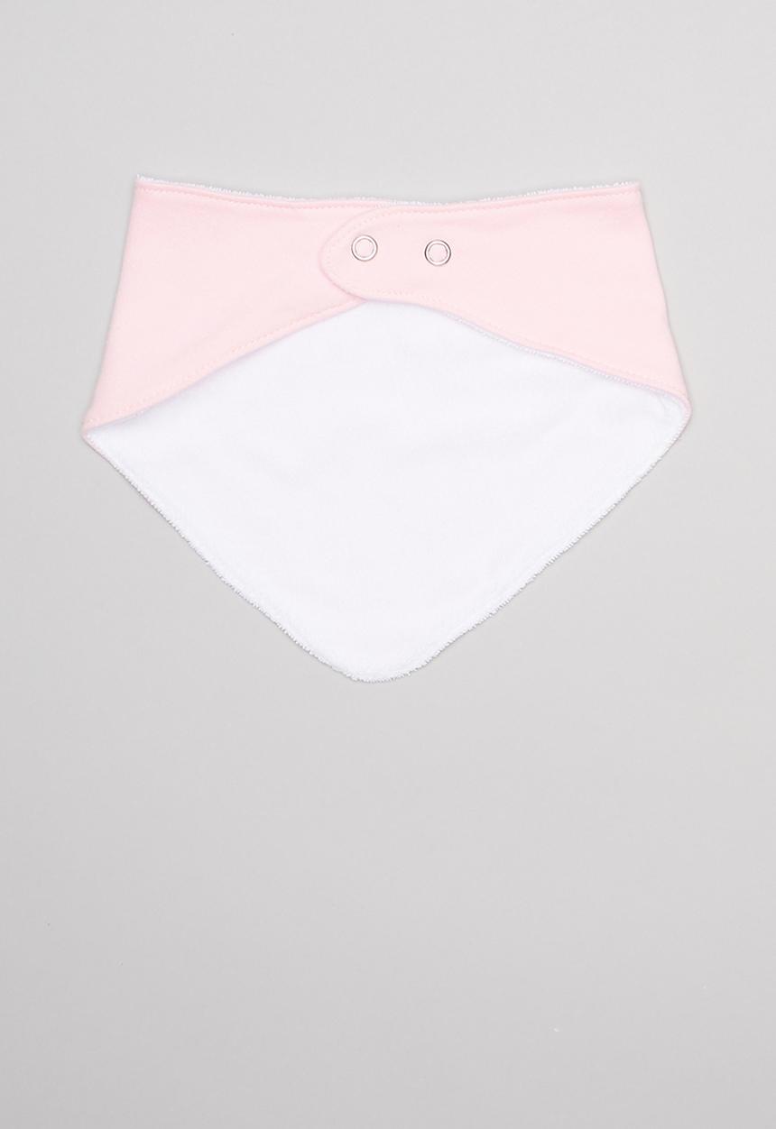 Pop Candy - Cloud print 2 pack bib - pink & white