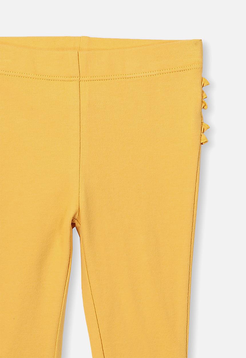 Cotton On - Quinn ruffle legging - yellow