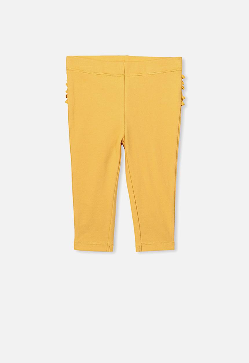 Cotton On - Quinn ruffle legging - yellow
