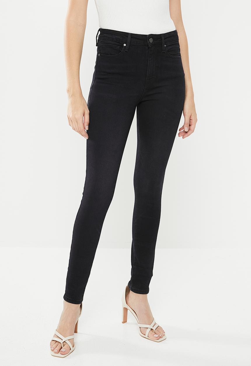 GUESS - High rise skinny - black