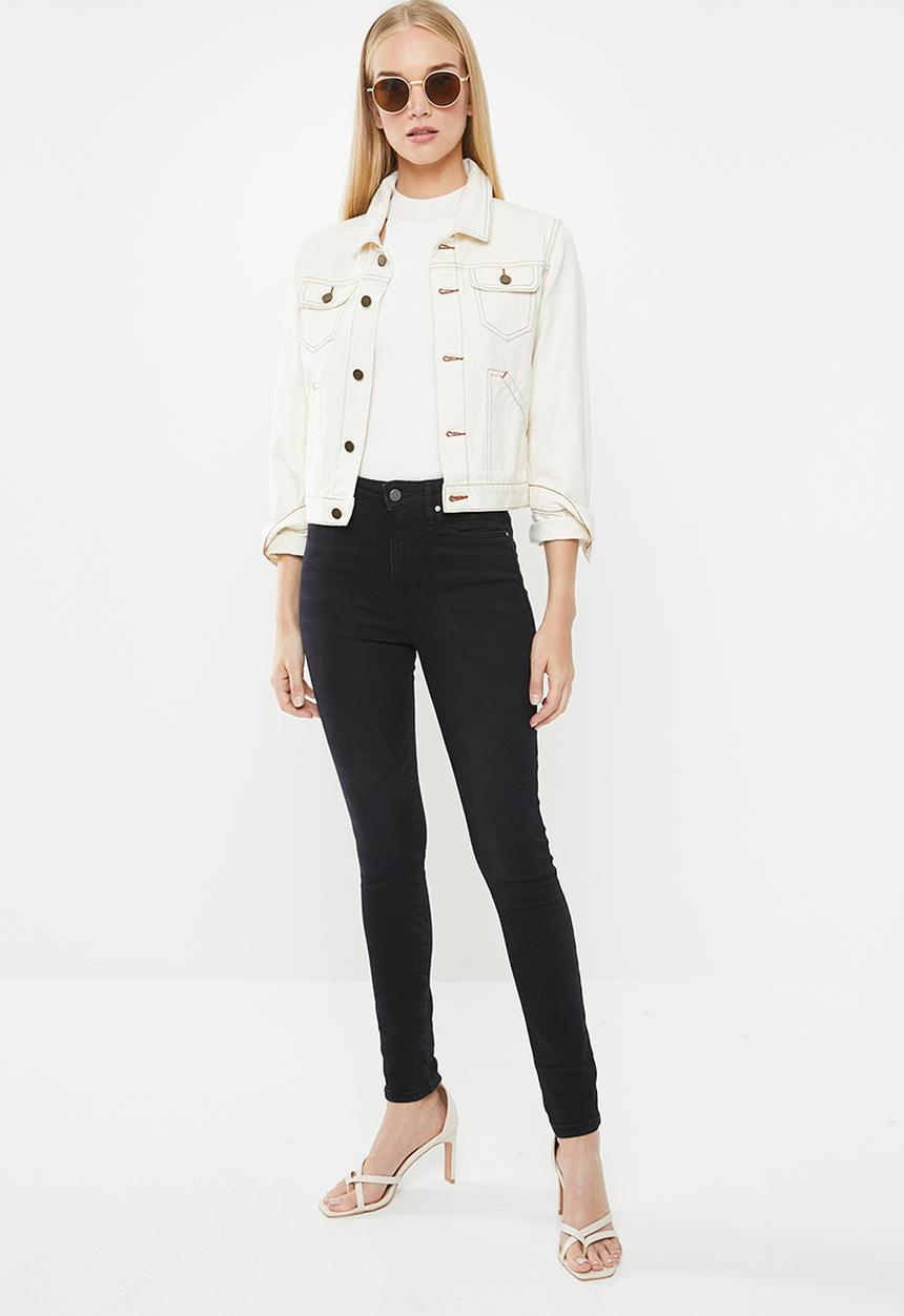 GUESS - High rise skinny - black
