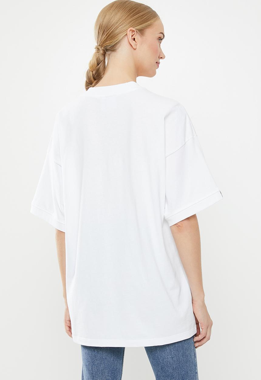 adidas Originals - Adi white print tee - white