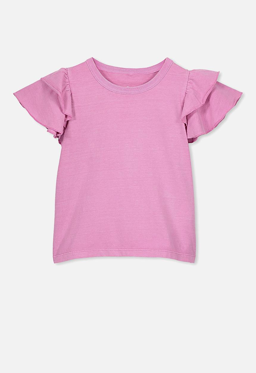 Cotton On - Fleur flutter top - purple 