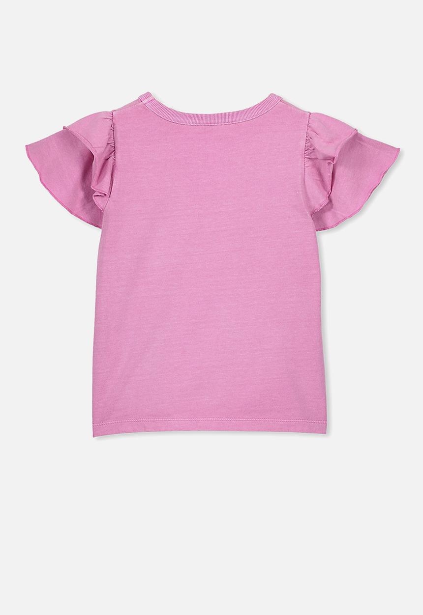 Cotton On - Fleur flutter top - purple 