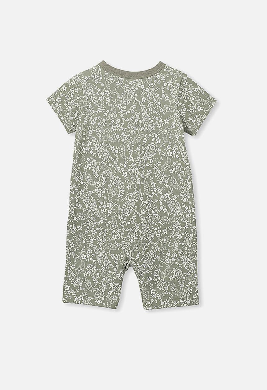 Cotton On - The short sleeve romper - khaki 
