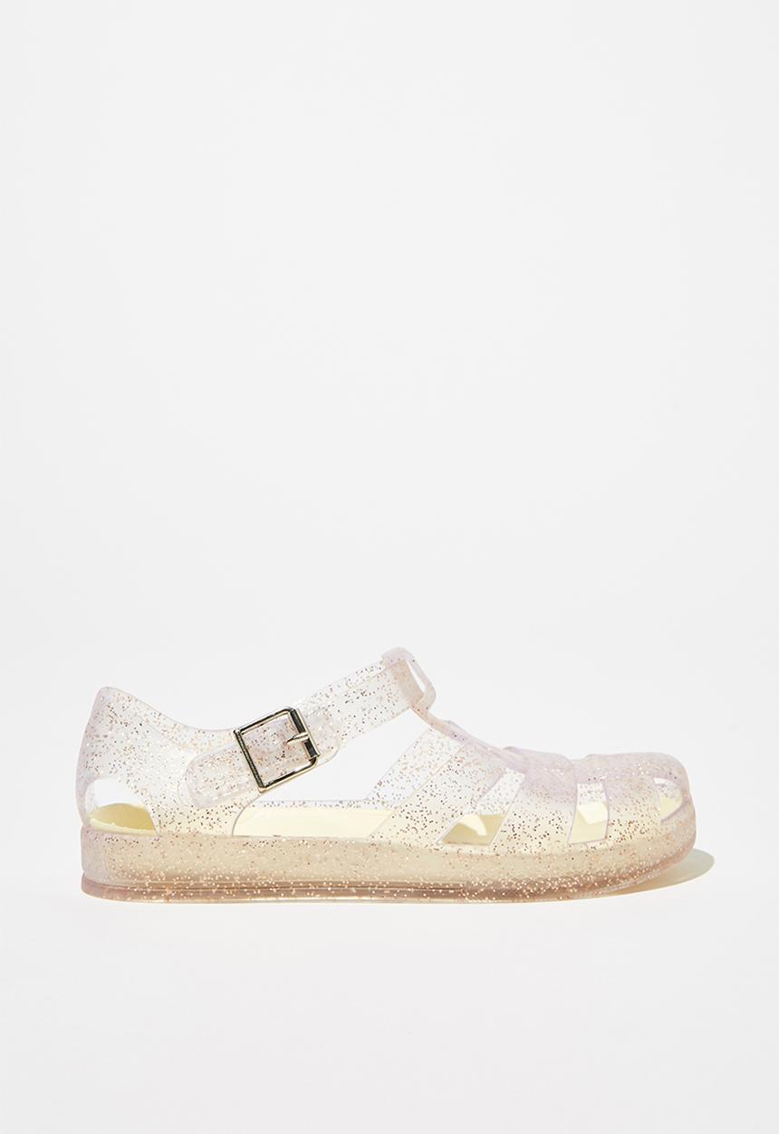 Cotton On - Jelly sandal - transparent & gold