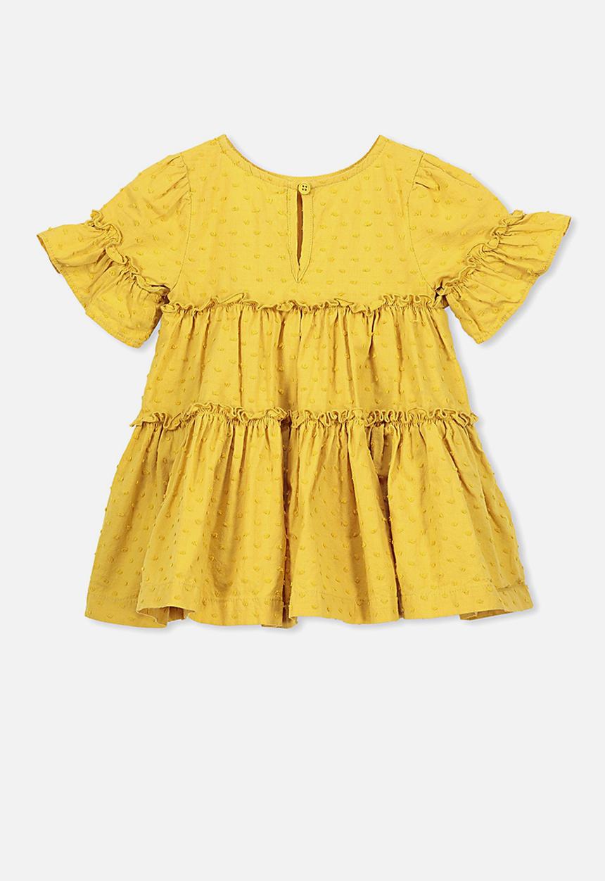 Cotton On - Abby flutter dress - yellow