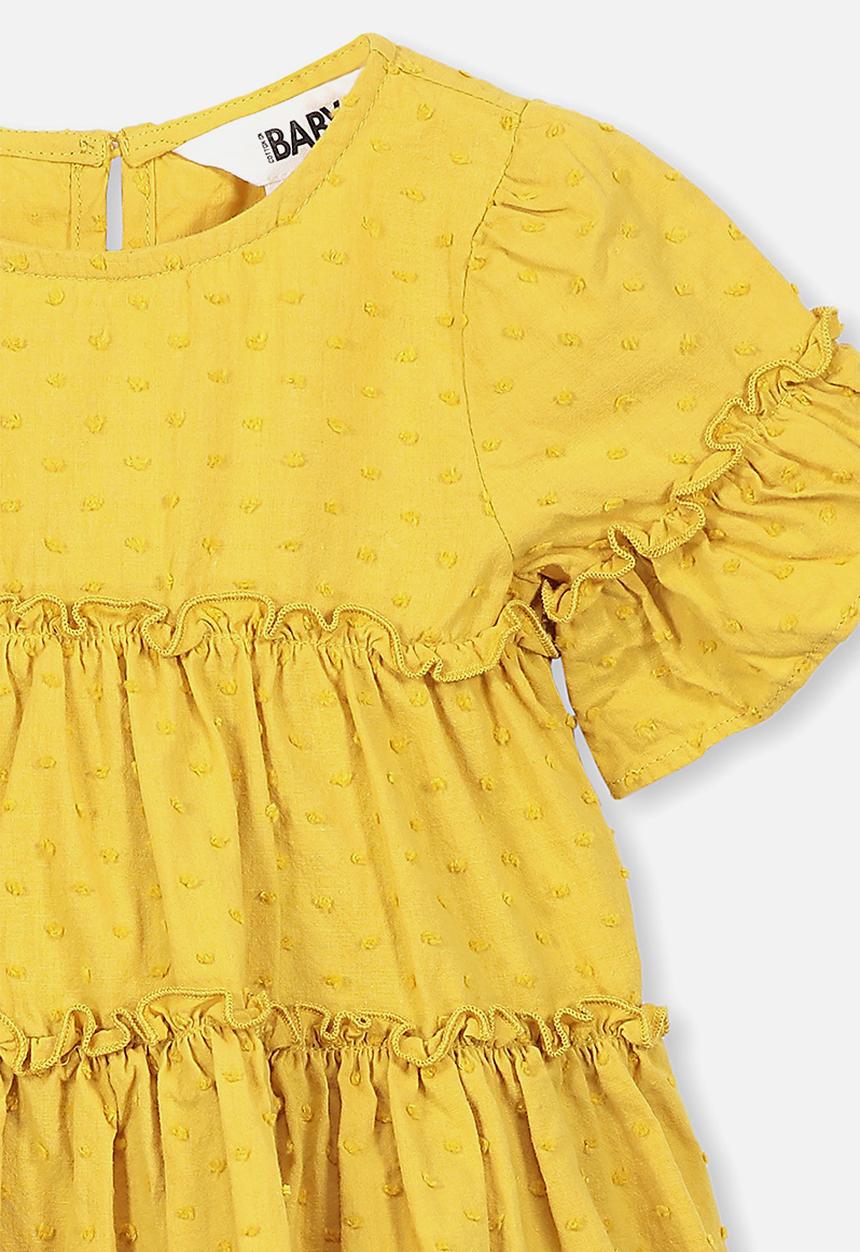 Cotton On - Abby flutter dress - yellow