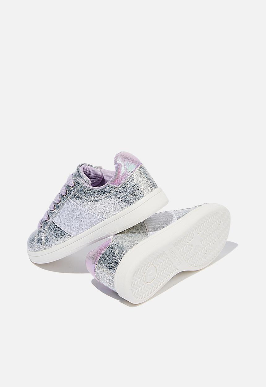 Cotton On - Tibi sneaker - silver & purple 