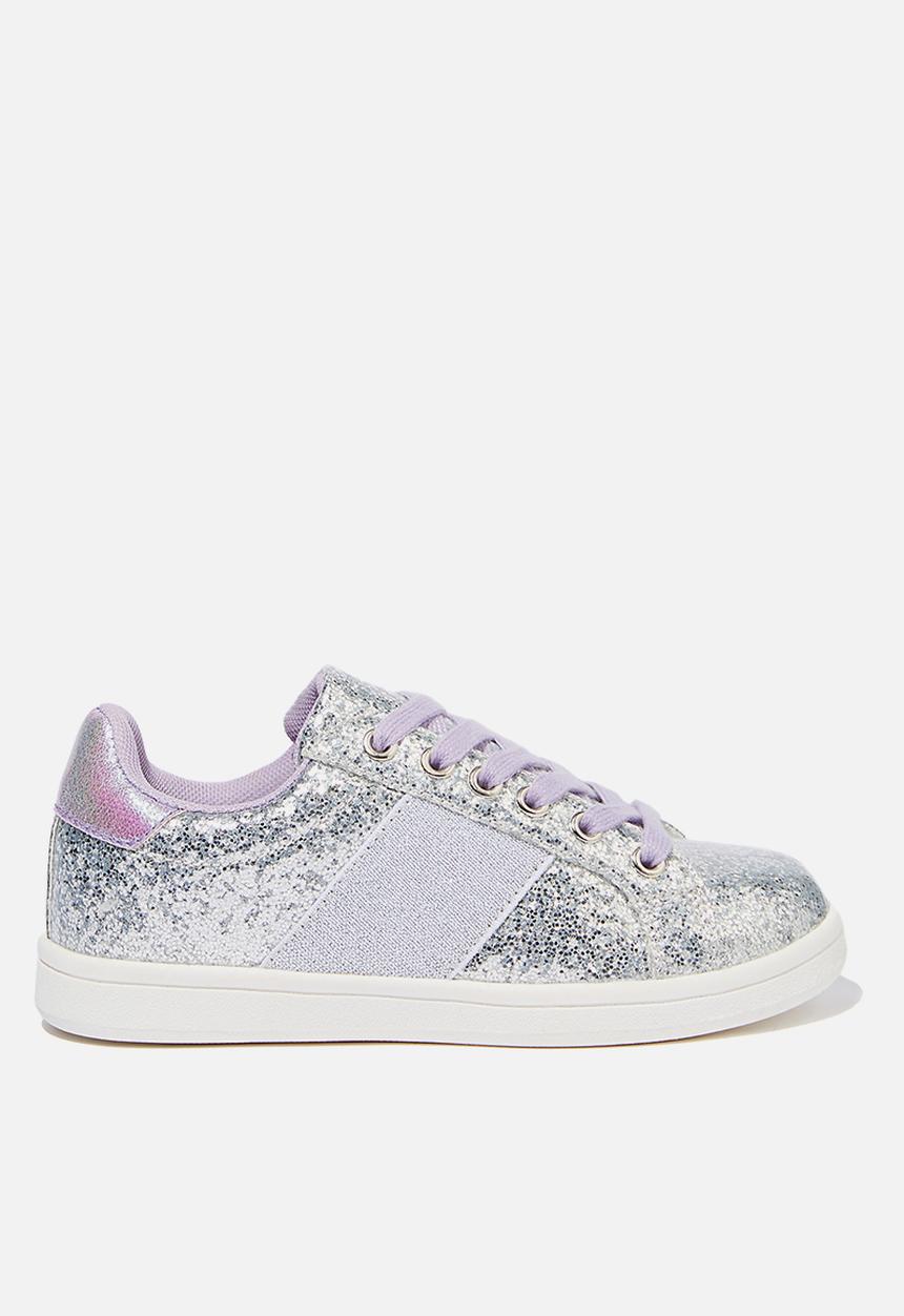 Cotton On - Tibi sneaker - silver & purple 