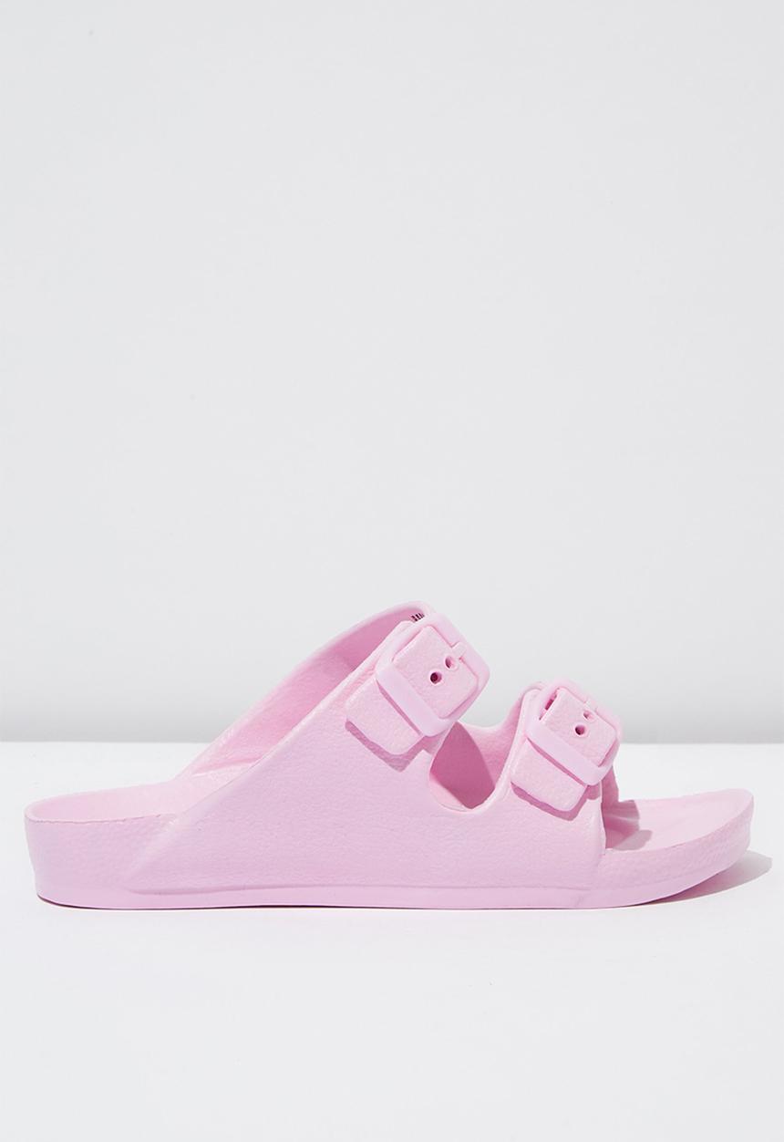 Cotton On - Twin strap slide - pink