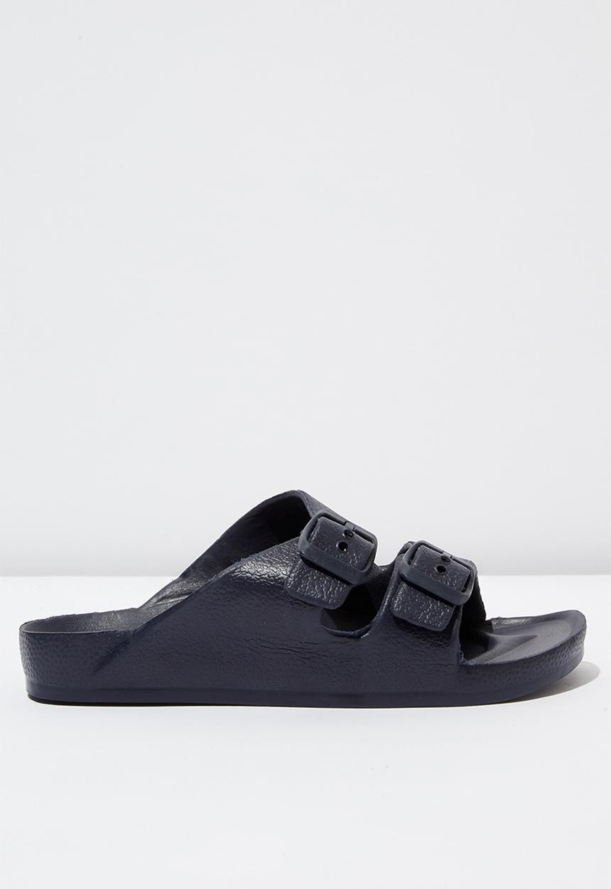 Cotton On - Twin strap slide - navy