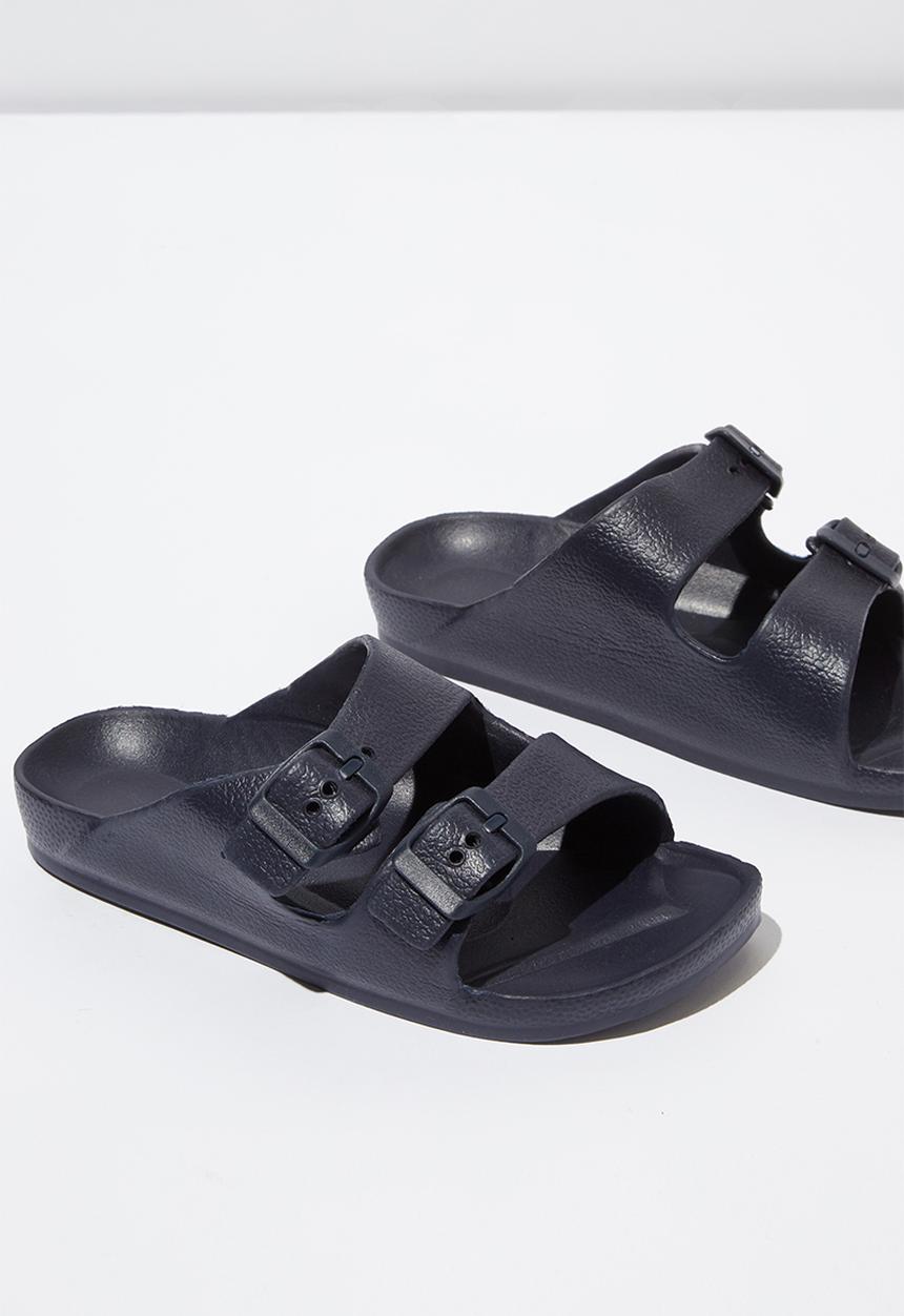 Cotton On - Twin strap slide - navy