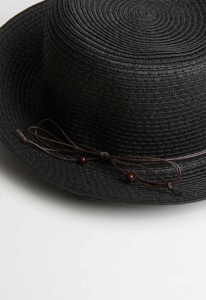 Superbalist - Brit straw hat - black