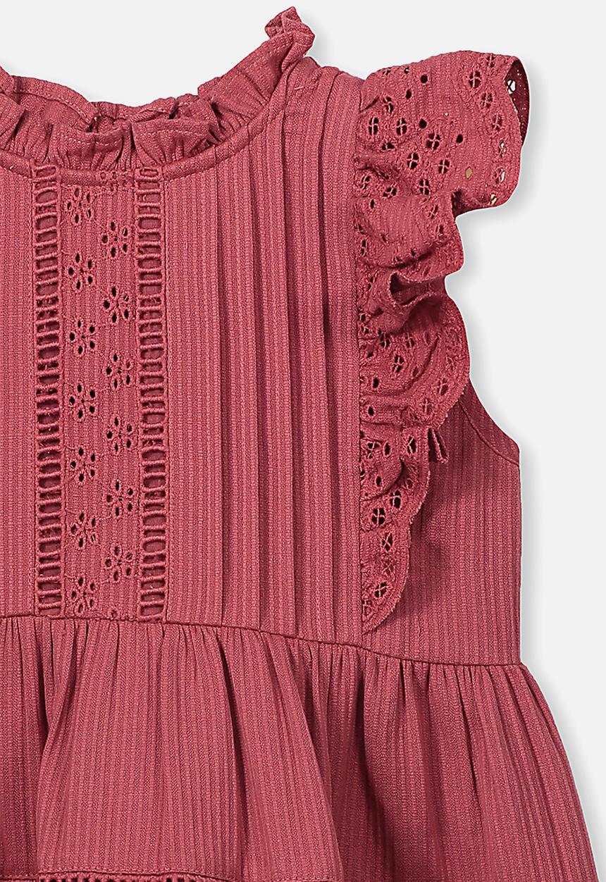 Cotton On - Sasha sleeveless dress - burgundy