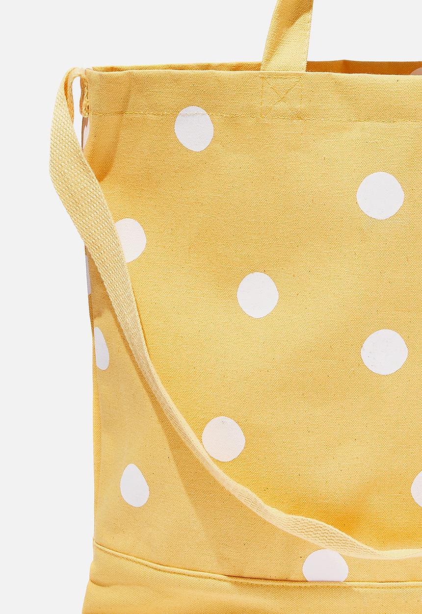 Cotton On - Printed tote bag - mustard