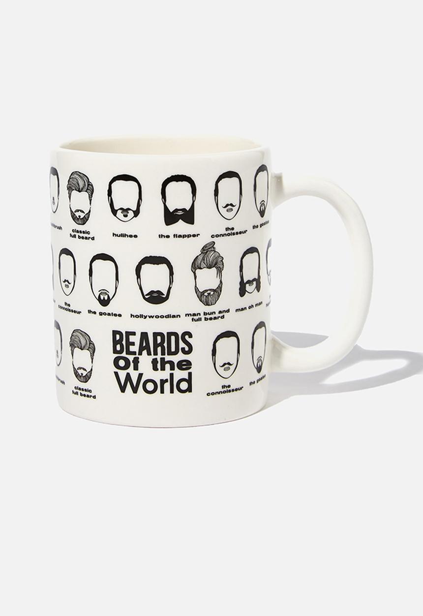 Typo - Moustache mug - white & black 
