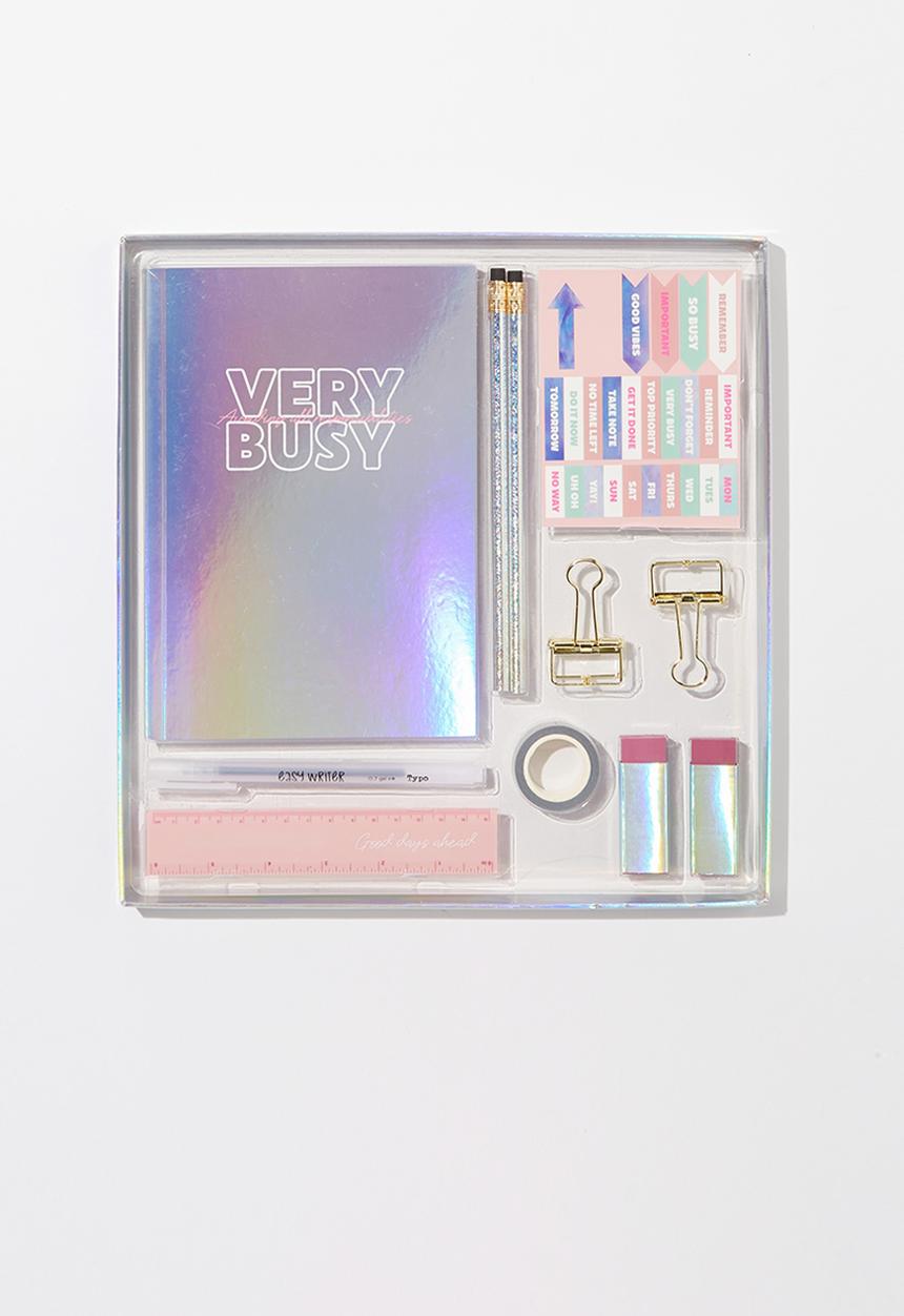 Typo - Dot journal gift set - purple 