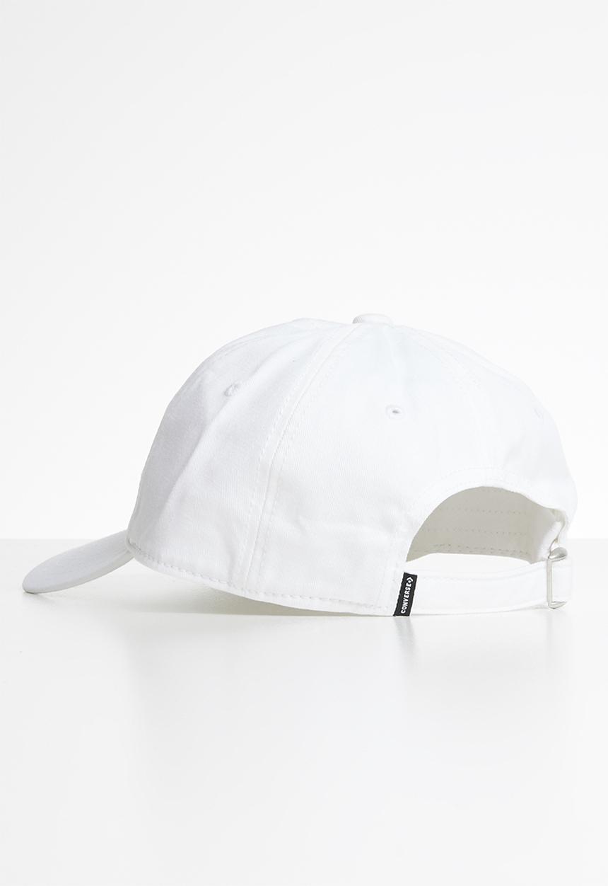 Converse - Lock up baseball hat - white & black