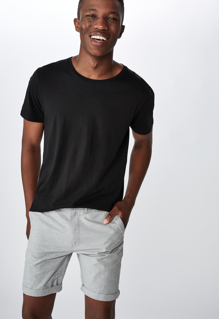 Cotton On - Washed chino short - grey
