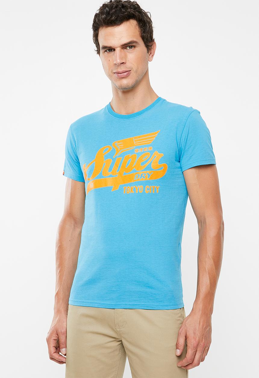Superdry. - Heritage classic tee - blue