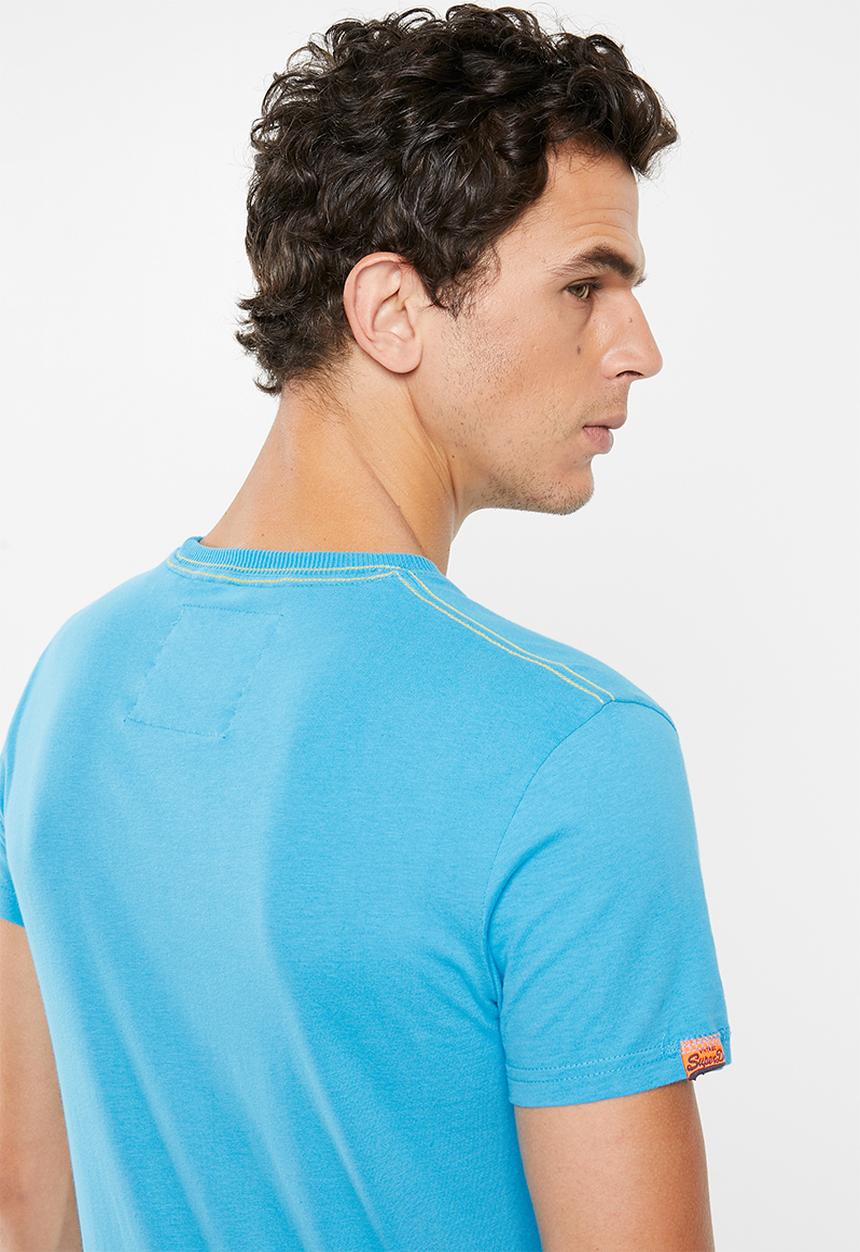 Superdry. - Heritage classic tee - blue