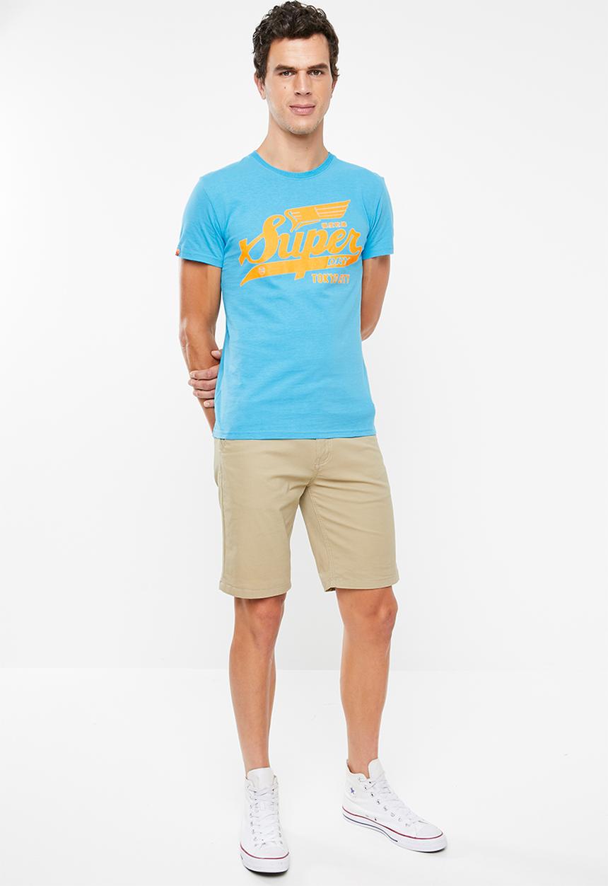 Superdry. - Heritage classic tee - blue