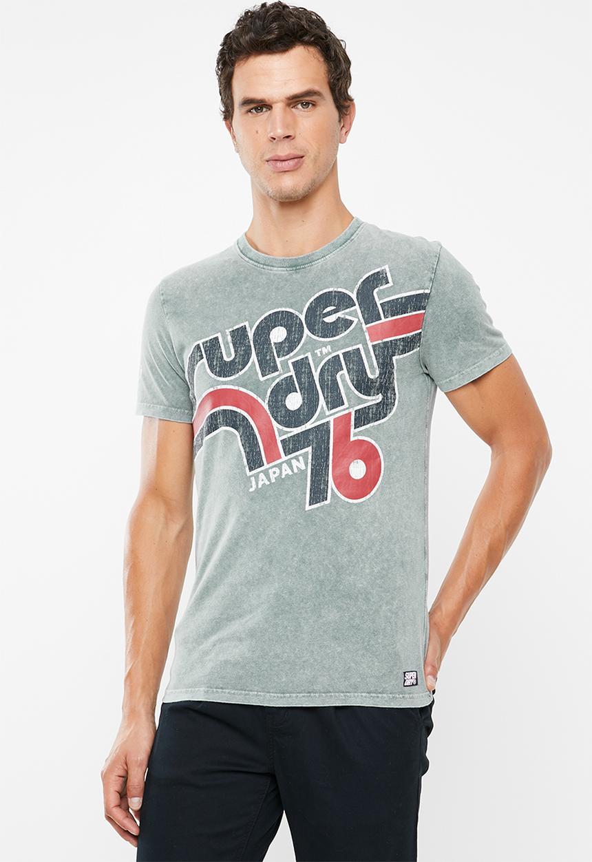 Superdry. - Retro classic tee - grey