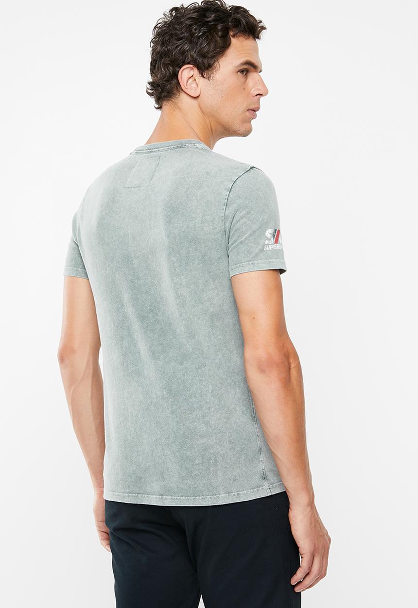 Superdry. - Retro classic tee - grey